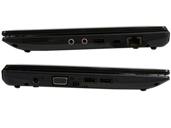 Netbook Acer Aspire ONE D255E-13836:
Procesador Intel Atom N455 (1.66GHz),
Memoria de 1GB DDR3,  Disco Duro 250GB,
Pantalla LED de 10.1