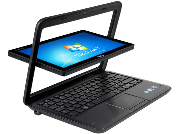 Netbook/Tablet Dell Inspiron Duo (S1055_232LPA):
Procesador Intel Atom DC N550 (1.5GHz), 
Memoria de 2GB DDR3, Disco Duro 320GB, 
Pantalla Multi-touch LED de 10.1
