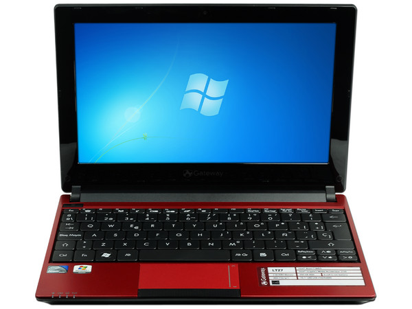 Netbook Gateway LT2704m: 
Procesador Intel Atom N455 (1.66GHz), 
Memoria de 2GB DDR3, Disco Duro 250GB, 
Pantalla LED de 10.1