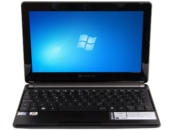 Netbook Gateway LT4002m:
Procesador Intel Atom N2600 (1.6 GHz),
Memoria de 2 GB DDR3, D.D. 320 GB,
Pantalla LED de 10.1