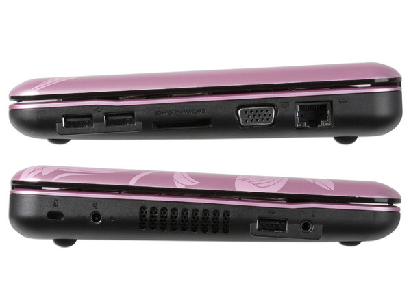 Netbook HP Mini 110-1031LA,
Procesador Intel Atom N270 (1.60 GHz),
Memoria 1GB DDR2, Pantalla 10.1”,
Disco Duro de 250GB, Red 802.11b/g,
Windows 7 . Color Rosa