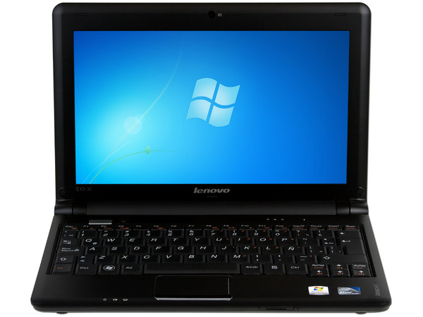Netbook Lenovo IdeaPad S10-3C,
Procesador Intel Atom N455 (1.66 GHz),
Memoria 1GB DDR2, Pantalla LED 10.1”,
Disco Duro de 250GB, Red 802.11b/g/n,
Windows 7 Starter. Color Negra