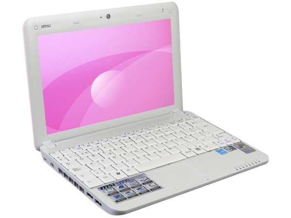 Netbook MSI Wind U100:
Procesador Intel Atom N270 (1.60 GHz),
Memoria de 1GB DDR II, Disco Duro 160GB,
Pantalla de 10