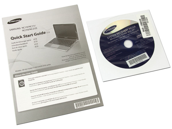 Netbook  Samsung NC-110-A05MX:
Procesador Intel Atom N455 (1.66 GHz),
Memoria de 2GB DDR3, DD 320GB,
Pantalla LED de 10.1