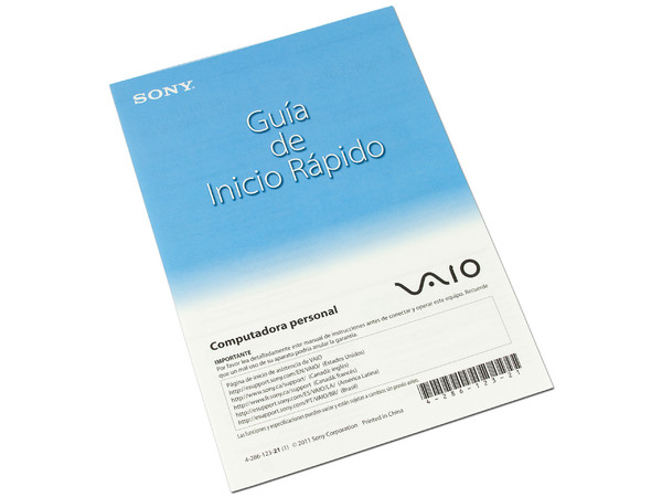 Netbook Sony Vaio VPCYB20AL:
Procesador AMD E-240 (1.5GHz),
Memoria de 2GB DDR3, Disco Duro de 500GB,
Pantalla LED de 11.6