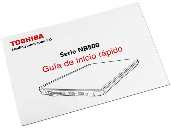 Netbook MiniToshiba NB505-SP0164:
Procesador Intel Atom N455 (1.66 GHz),
Memoria de 1GB DDR2, DD 250GB,
Pantalla HD LED  de 10.1