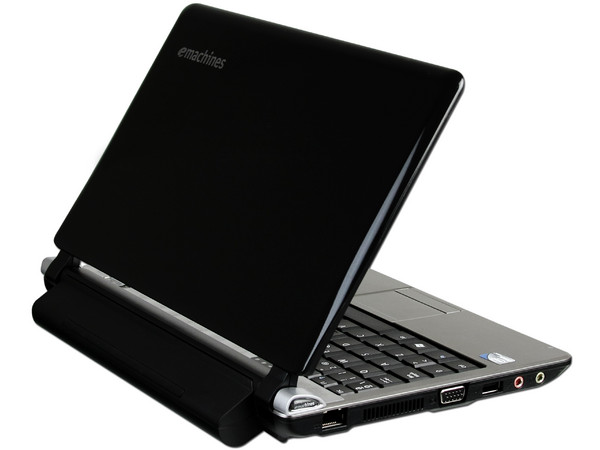 Netbook eMachines 250-1575:
Procesador Intel Atom N270 (1.60 GHz),
Memoria de 1GB DDR II,  Almacenamiento Interno 160GB,
Pantalla de 10.1