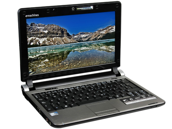 Netbook eMachines 250-1575:
Procesador Intel Atom N270 (1.60 GHz),
Memoria de 1GB DDR II,  Almacenamiento Interno 160GB,
Pantalla de 10.1