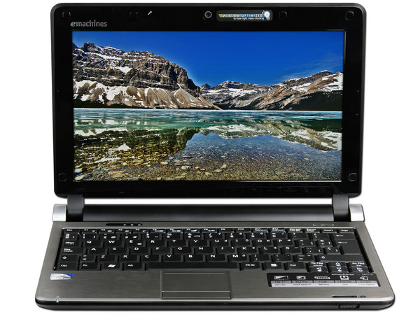 Netbook eMachines 250-1575:
Procesador Intel Atom N270 (1.60 GHz),
Memoria de 1GB DDR II,  Almacenamiento Interno 160GB,
Pantalla de 10.1