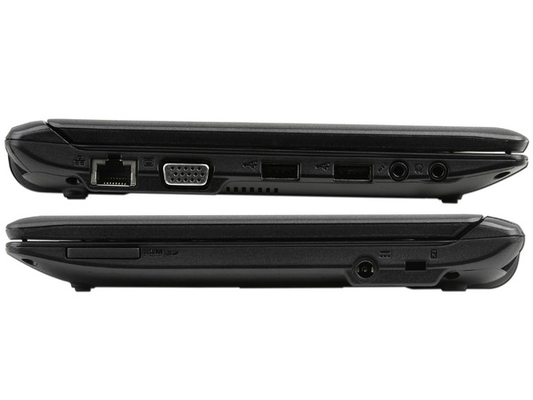 Netbook eMachines 350-2818:
Procesador Intel Atom N450 (1.66 GHz),
Memoria de 1GB DDR II, Almacenamiento Interno 250GB,
Pantalla de 10.1