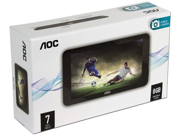 Tablet AOC D70G22 con Android 4.0 Wi-Fi, 2 Cámaras, Pantalla Multitouch de 7