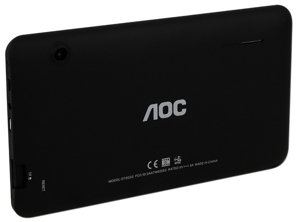 Tablet AOC D70G22 con Android 4.0 Wi-Fi, 2 Cámaras, Pantalla Multitouch de 7