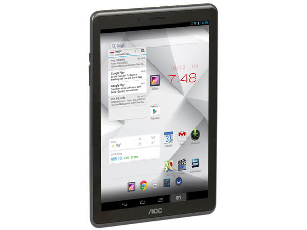 Tablet AOC con Android 4.1, Wi-Fi, 2 Cámaras, Pantalla Multitouch de 8.1