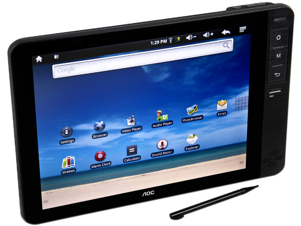 Tablet AOC Breeze con Android, Wi-Fi, entrada Micro SD, USB y Pantalla Táctil de 8