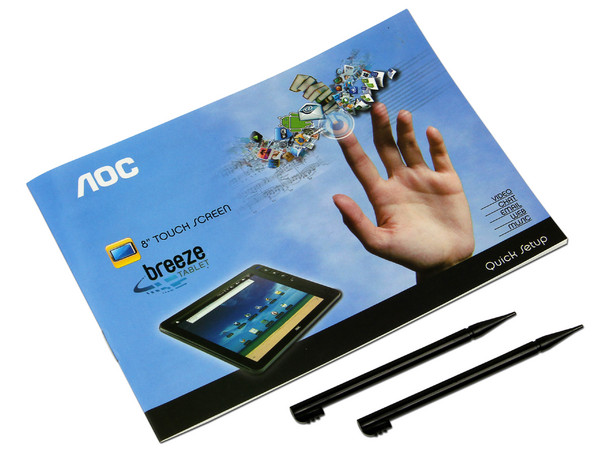 Tablet AOC Breeze con Android, Wi-Fi, entrada Micro SD, USB y Pantalla Táctil de 8