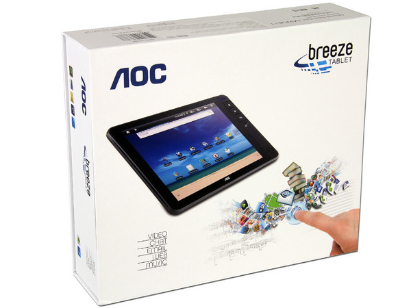 Tablet AOC Breeze con Android, Wi-Fi, entrada Micro SD, USB y Pantalla Táctil de 8