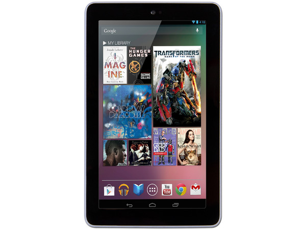 Tablet Asus Google Nexus 7 con Android 4.1, Wi-Fi, Cámara, Pantalla HD (1280 x 800) de 7