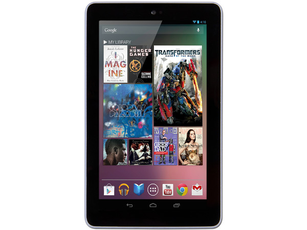 Tablet ASUS Google Nexus 7 con Android 4.1, Wi-Fi, Cámara, Pantalla HD (1280 x 800) de 7