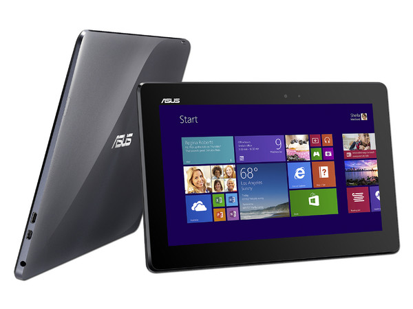 Tablet 2 en 1  Asus Transformer Book:  Procesador Intel Intel Atom Z3740 (1.33 GHz),
 Memoria de 2 GB DDR3,
Almacenamiento Interno de 32 GB,
 Video Intel HD Graphics,
 Pantalla LED IPS de 10.1
