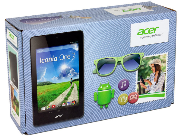 Tablet Acer Iconia One 7 con Procesador Intel Atom Z2560, Android 4.2, Wi-Fi, 2 Cámaras, Pantalla Multitouch de 7