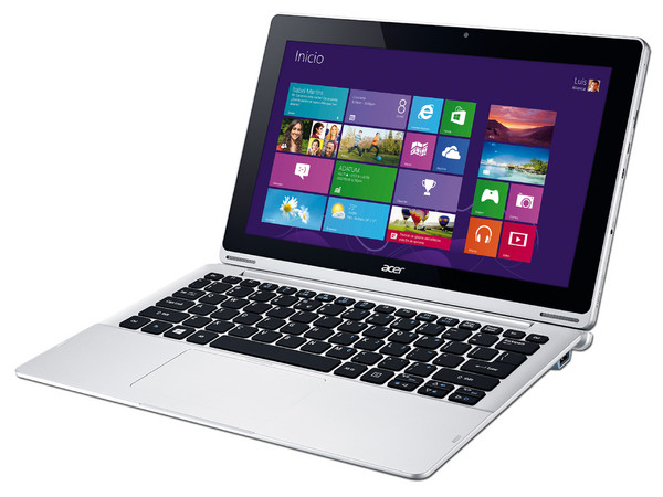 Laptop/Tablet Acer Aspire Switch 10 SW5-012-114N:
Intel Atom Z3735F (hasta 1.83 GHz),
Memoria de 2 GB DDR3L,
D.D. de 500 GB + 32 GB eMMC,
Pantalla LED HD Multi-touch de 10.1