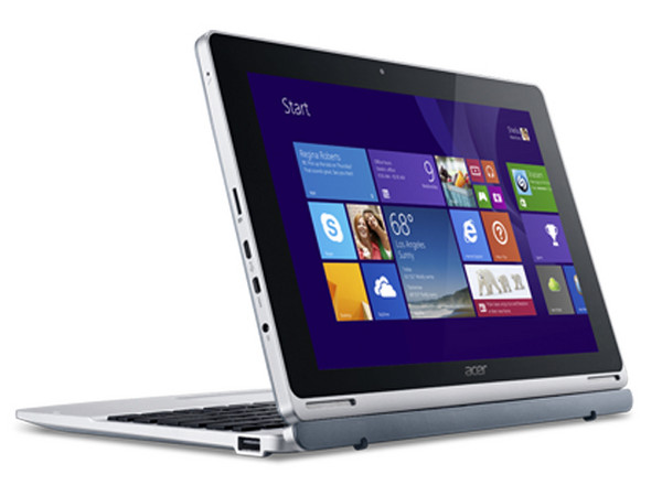 Laptop/Tablet Acer Aspire Switch 10 SW5-012P-122A:
Intel Atom Z3735F (hasta 1.83 GHz),
Memoria de 2 GB DDR3L,
Almacenamiento 64 GB eMMC,
Pantalla LED HD Multi-touch de 10.1