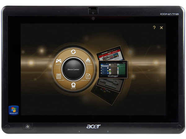 Tablet/Netbook Acer Iconia Tab (W500-0664): 
Procesador AMD Dual-Core C-60 (1.0 GHz), 
Memoria de 2GB DDR3, SSD de 32GB, 
Pantalla Multi-touch LED de 10.1