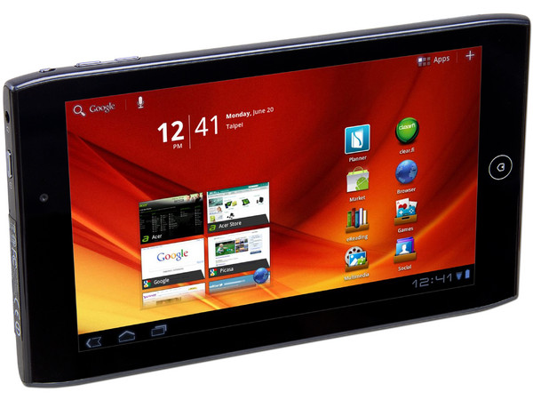 Tablet Acer Iconia Tab A100 con Android 3.0 (Honeycomb), Wi-Fi, 2 Cámaras, Pantalla Multitouch de 7