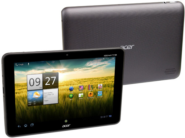 Tablet Acer Iconia Tab A200 con Android 3.2 (Honeycomb), Wi-Fi, Cámara frontal de 2MP, Pantalla MultiTouch de 10.1