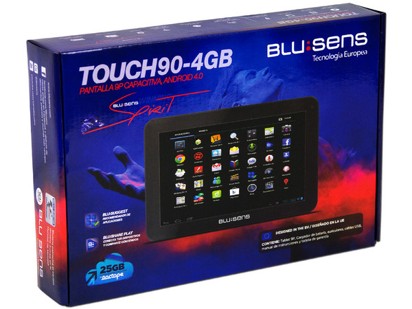 Tablet Blusens Touch 90 con Android 4.0, Wi-Fi, Cámara, Pantalla Multitouch de 9