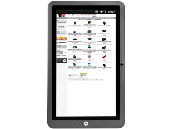 Tablet Coby Kyros con Android 2.3, Wi-Fi, Cámara, Pantalla Multi-touch Capacitiva de 10.1