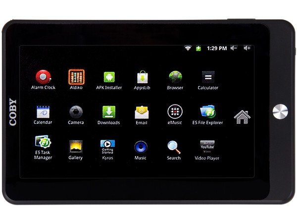 Tablet Coby Kyros con Android 2.3, Wi-Fi, Pantalla Touch Resistiva de 7