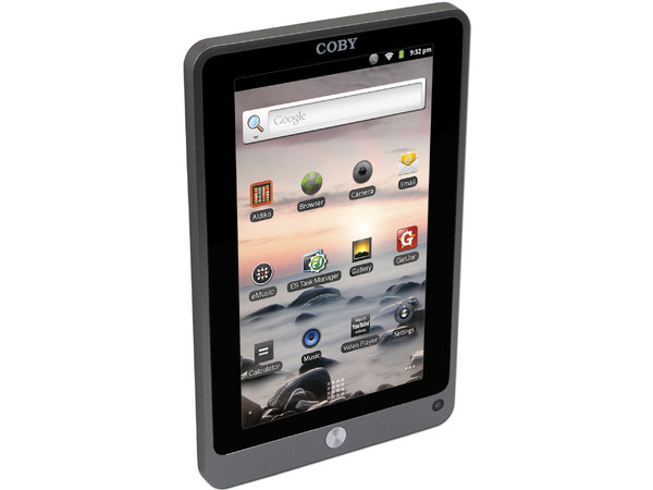 Tablet Coby Kyros con Android 2.3, Wi-Fi, Cámara, Pantalla Multi-touch Capacitiva de 7