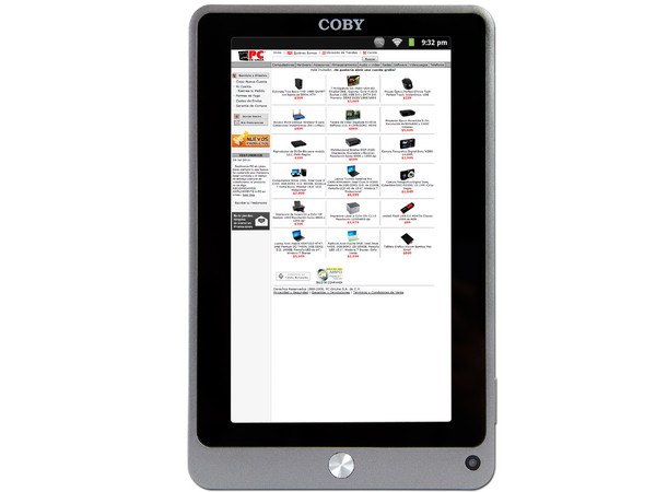 Tablet Coby Kyros con Android 2.3, Wi-Fi, Cámara, Pantalla Multi-touch Capacitiva de 7