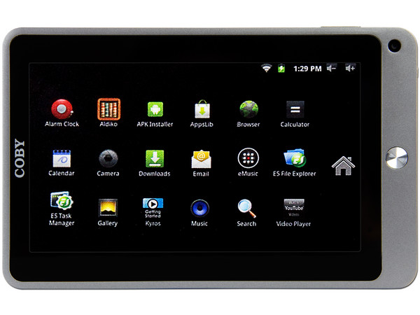Tablet Coby Kyros con Android 2.3, Wi-Fi, Cámara, Pantalla Multi-touch Capacitiva de 7