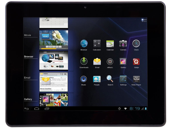 Tablet Coby Kyros con Android 4.0, Wi-Fi, Cámara, Pantalla Multi-touch Capacitiva de 8