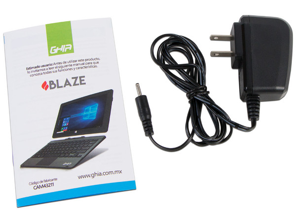 Laptop 2 en 1 GHIA Blaze:
Procesador Intel Atom Z8350 (hasta 1.92 GHz),
Memoria de 2GB LPDDR3,
Almacenamiento de 32GB,
Pantalla de 11.6