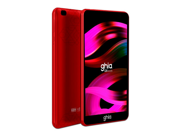 Tablet GHIA a8 book: Procesador Octa-Core (hasta 1.8 GHz), Memoria RAM de 4GB, Almacenamiento de 64GB, Pantalla LED Multi-Touch de 8