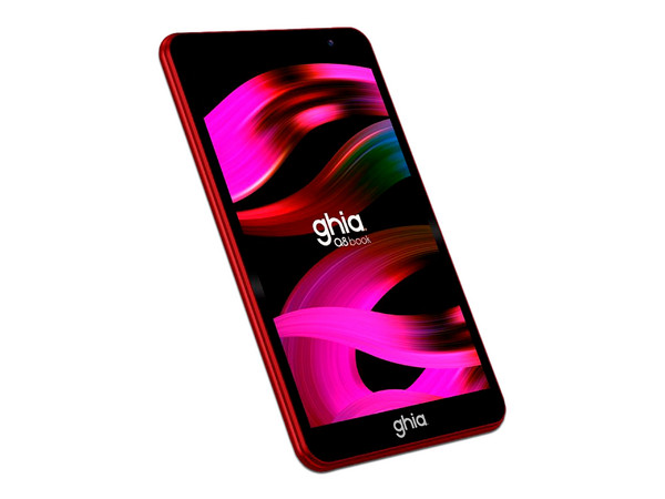 Tablet GHIA a8 book: Procesador Octa-Core (hasta 1.8 GHz), Memoria RAM de 4GB, Almacenamiento de 64GB, Pantalla LED Multi-Touch de 8