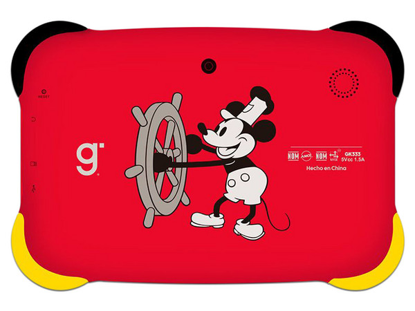 Tablet GHIA Kids Mouse: 
Procesador Quad-Core, 
Memoria RAM de 4GB, Almacenamiento de 64GB, 
Pantalla LED Multi-Touch de 7