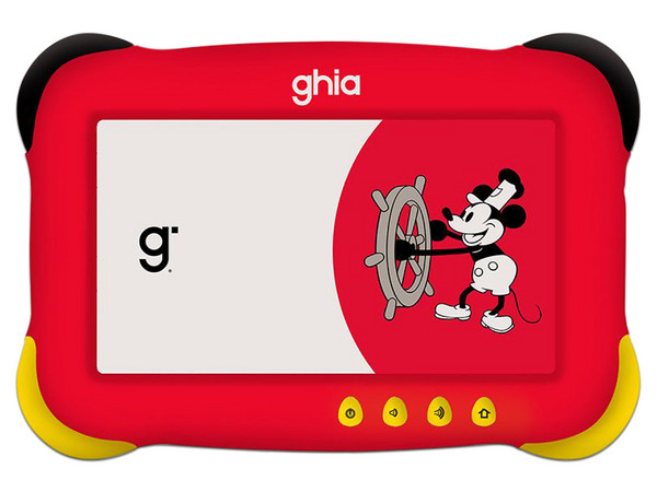 Tablet GHIA Kids Mouse: 
Procesador Quad-Core, 
Memoria RAM de 4GB, Almacenamiento de 64GB, 
Pantalla LED Multi-Touch de 7