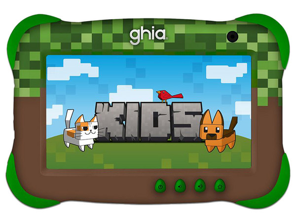 Tablet GHIA Kids Pixel: 
Procesador Penta-Core (hasta 1.8 GHz), 
Memoria RAM de 4GB, Almacenamiento de 64GB, 
Pantalla LED Multi-Touch de 7