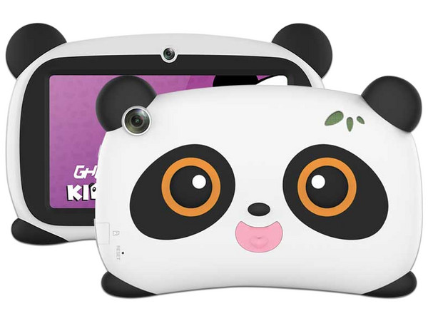 Tablet GHIA 7 Panda:
Procesador Quad Core A133 (hasta 1.5GHz),
Memoria RAM de 1GB,
Almacenamiento de 16GB,
Pantalla LED Multi touch de 7