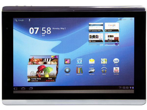 Tablet Gateway Tab con Android 3.0 (Honeycomb), Wi-Fi, 2 Cámaras, Pantalla LED Multitouch de 10.1