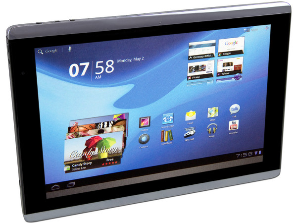 Tablet Gateway Tab con Android 3.0 (Honeycomb), Wi-Fi, 2 Cámaras, Pantalla LED Multitouch de 10.1