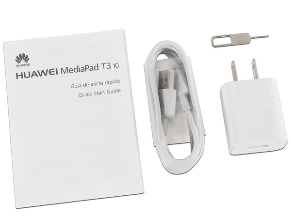 Tablet Huawei MediaPad T3 10: 
Qualcomm Snapdragon 425 Quad-Core (1.4 GHz), 
Memoria RAM de 2GB, 
Almacenamiento de 16GB, 
Pantalla LED Multi-touch 9.6