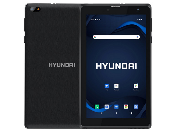 Tablet Hyundai HT7WB1RBK: 
Procesador Quad Core (1.8 GHz),
Memoria RAM de 2 GB, Almacenamiento de 32GB,  
Soporta micro SD, Pantalla de 7