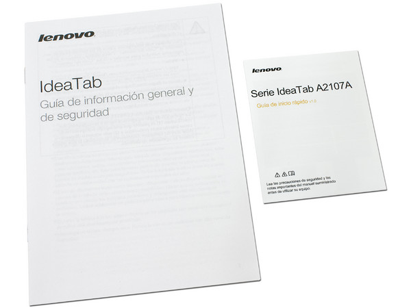 Tablet Lenovo IdeaTab A2107 con Android 4.0, Wi-Fi, 2 Cámaras, Pantalla LED Multitouch de 7