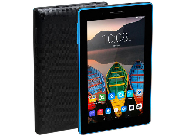 Tablet Lenovo TAB3 7 Essential:
Red Inalámbrica 3G,
Procesador Quad-Core(1.30 GHz),
Memoria RAM de 1GB, Almacenamiento de 8GB,
Pantalla LED Multitouch de 7