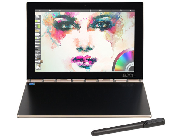 Tablet Lenovo Yoga Book:
Procesador Intel Atom x5-Z8550,
Memoria de RAM de 4GB, Almacenamiento de 64GB,
Cámaras: 2MP/8MP, Pantalla LED Multi-Touch de 10.1